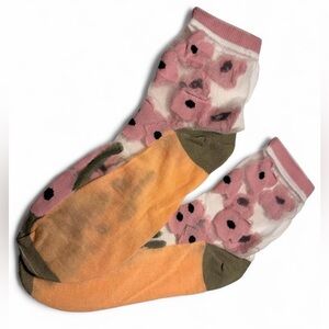Brand new | Floral sheer socks